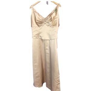 Pinky & Me Elegant Beaded Occasion Dress Size 16 EUC